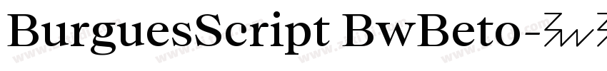 BurguesScript BwBeto字体转换